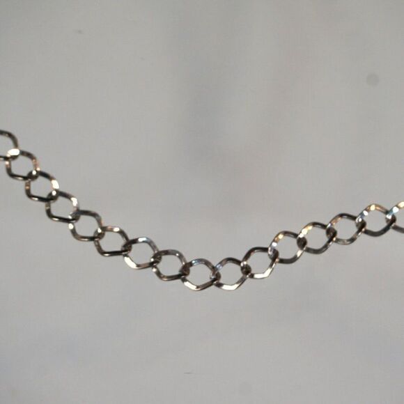 Stainless Steel Chain Necklace Silver Tone Unisex 19 Inch - Picture 2 of 4